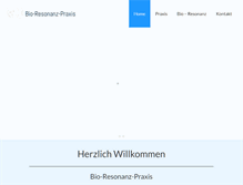 Tablet Screenshot of bioresonanz-praxis.ch